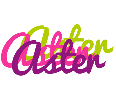 Aster flowers logo