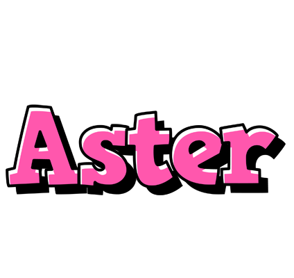 Aster girlish logo