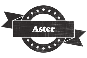 Aster grunge logo