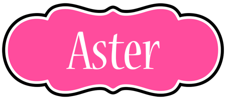 Aster invitation logo