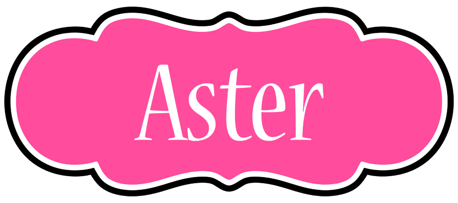 Aster invitation logo