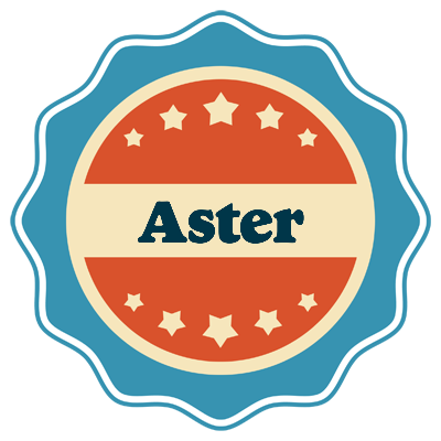Aster labels logo