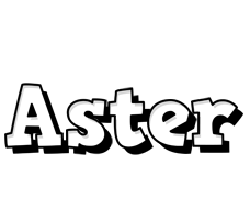 Aster snowing logo