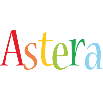 Astera birthday logo