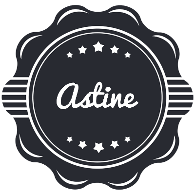 Astine badge logo