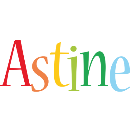 Astine birthday logo