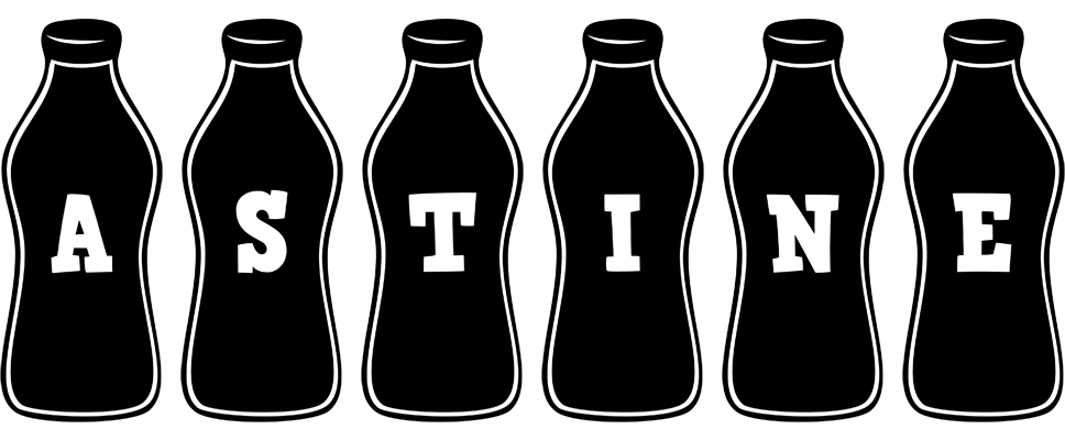 Astine bottle logo