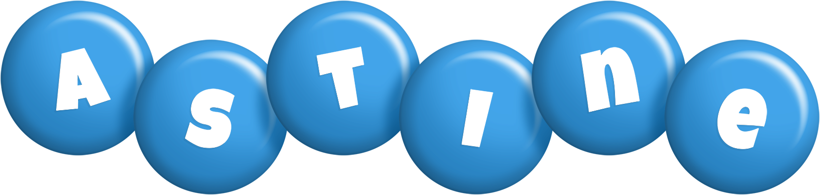 Astine candy-blue logo
