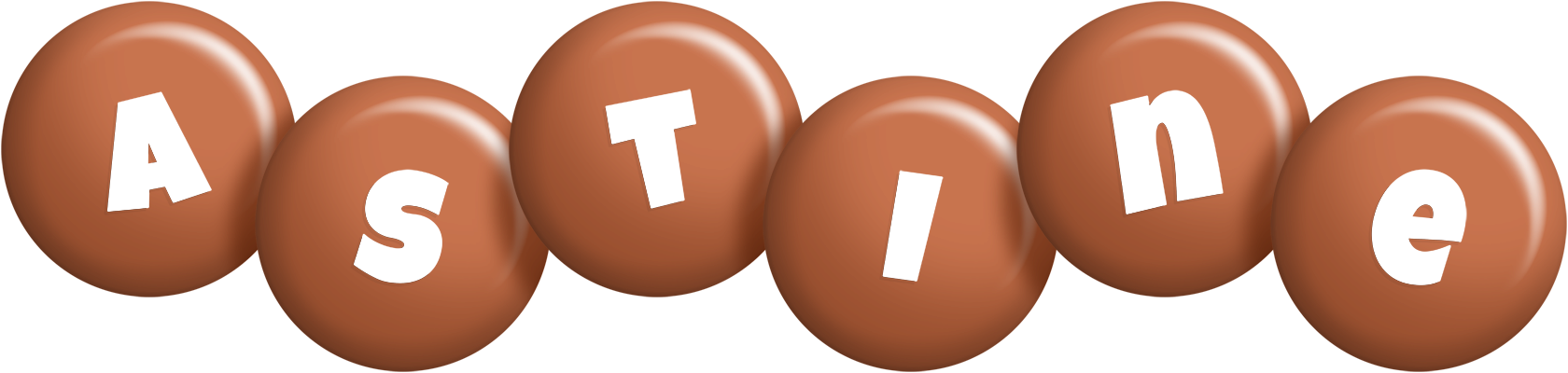 Astine candy-brown logo