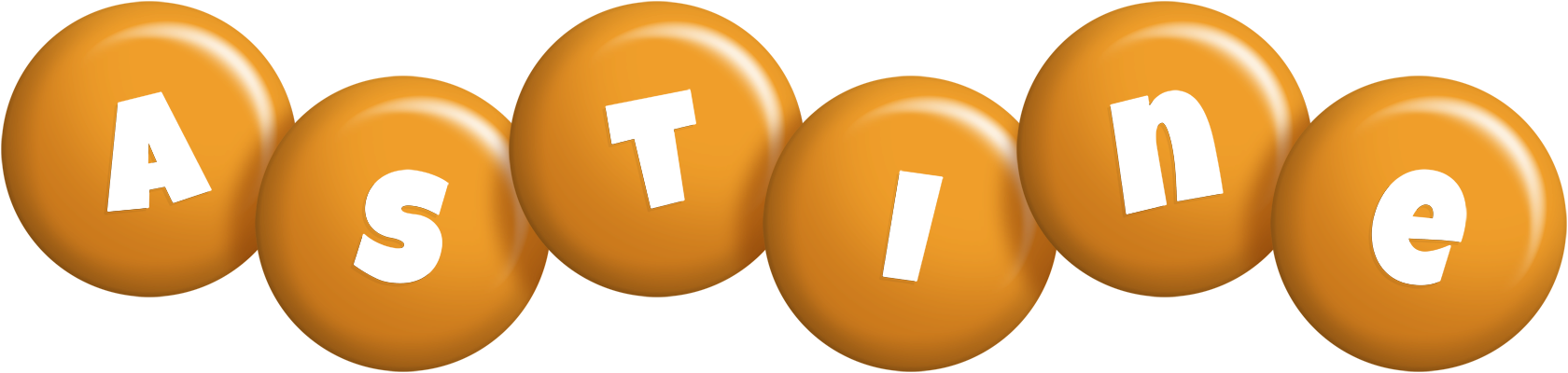 Astine candy-orange logo