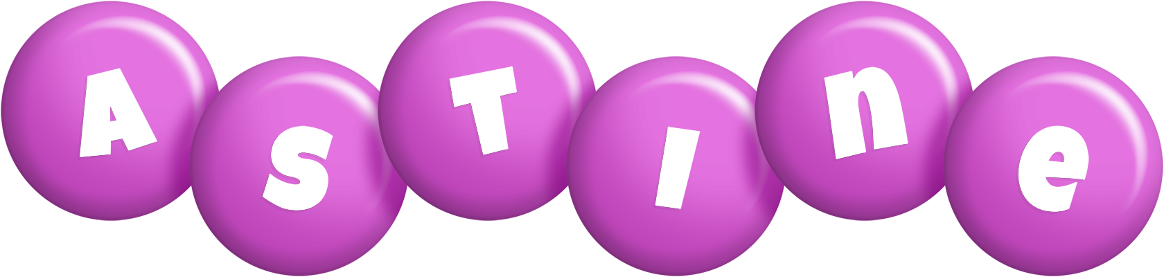 Astine candy-purple logo