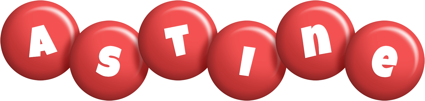 Astine candy-red logo