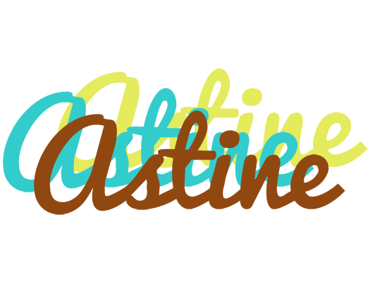 Astine cupcake logo
