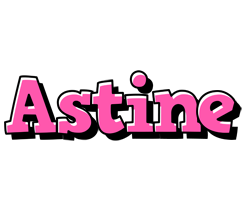 Astine girlish logo