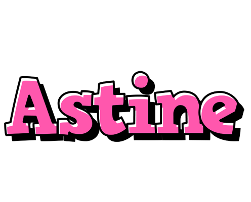 Astine girlish logo