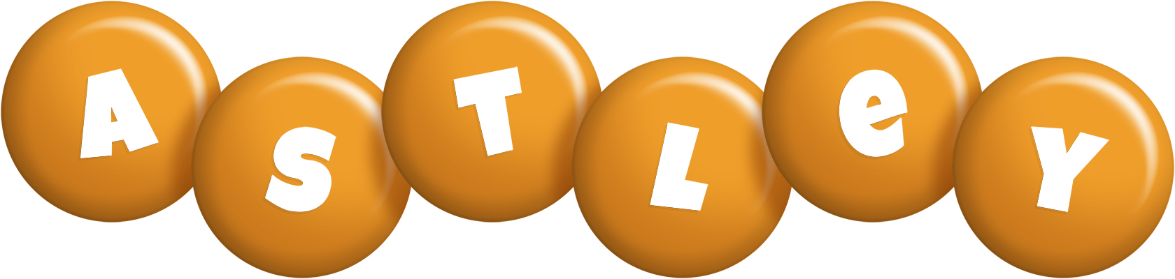 Astley candy-orange logo