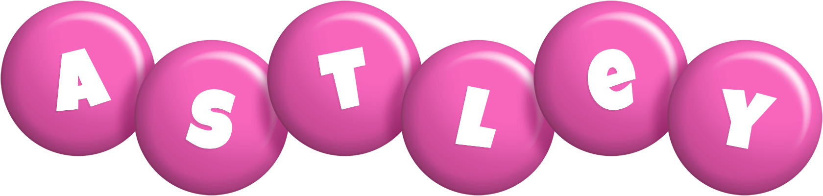 Astley candy-pink logo