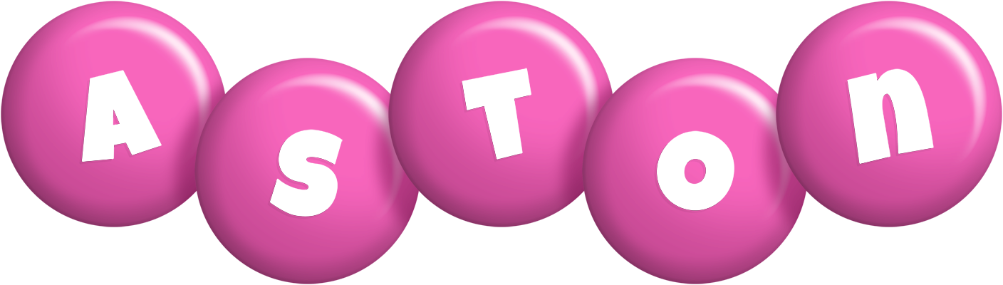 Aston candy-pink logo