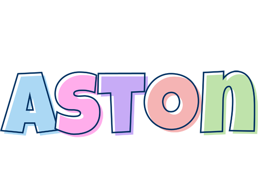 Aston pastel logo