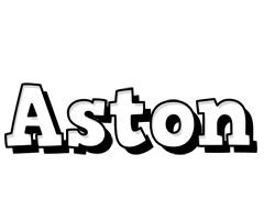 Aston snowing logo