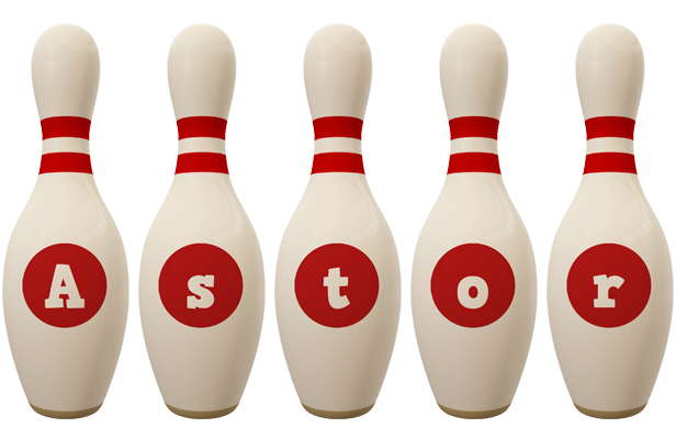 Astor bowling-pin logo