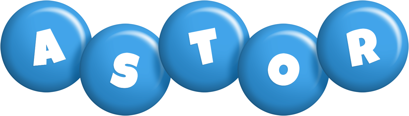 Astor candy-blue logo