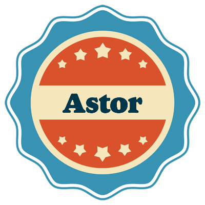 Astor labels logo