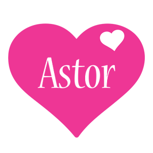 Astor love-heart logo