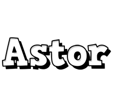 Astor snowing logo