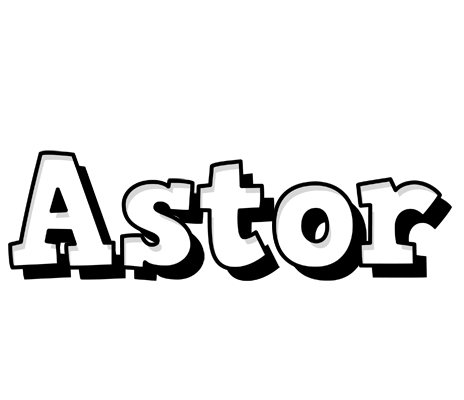 Astor snowing logo