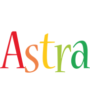 Astra birthday logo