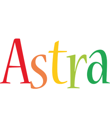 Astra birthday logo