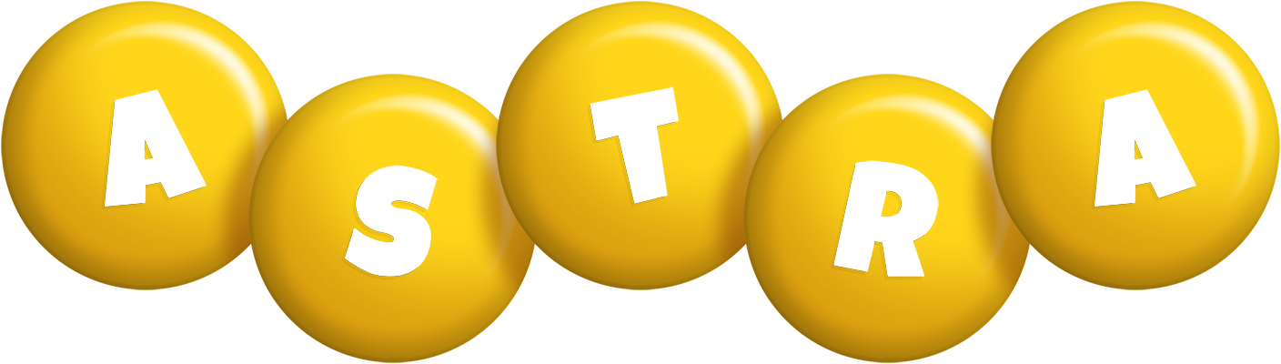 Astra candy-yellow logo