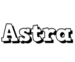 Astra snowing logo