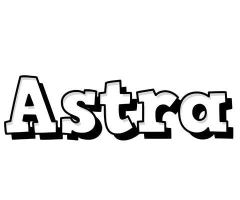 Astra snowing logo