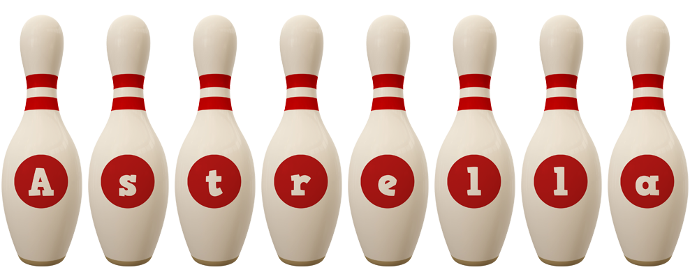 Astrella bowling-pin logo