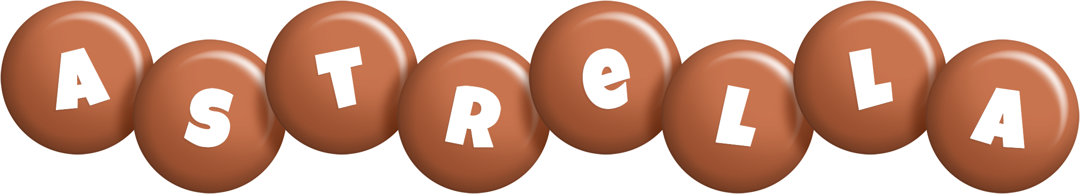 Astrella candy-brown logo