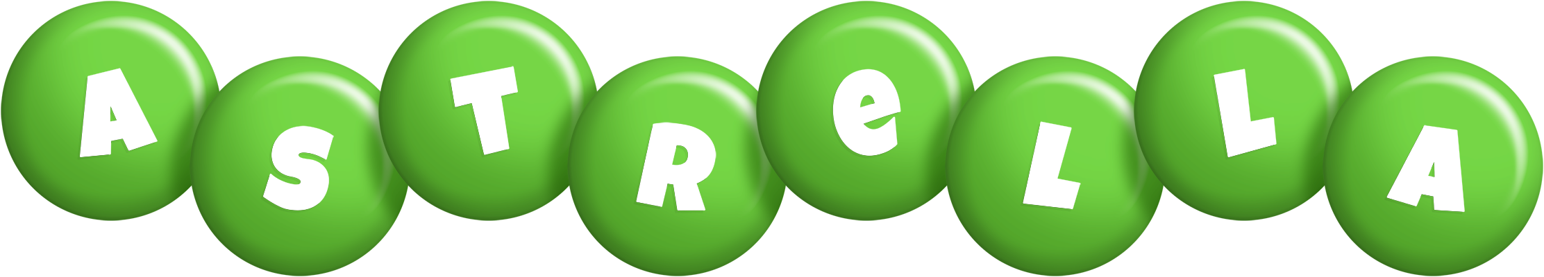 Astrella candy-green logo