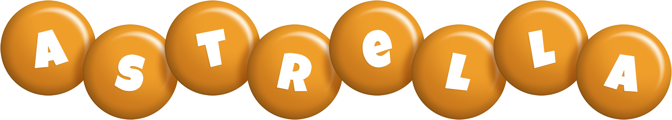 Astrella candy-orange logo