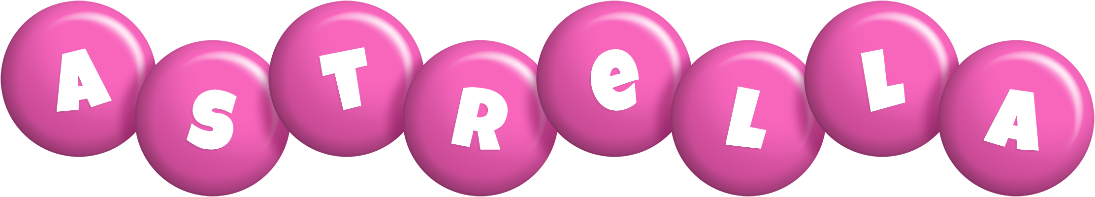 Astrella candy-pink logo