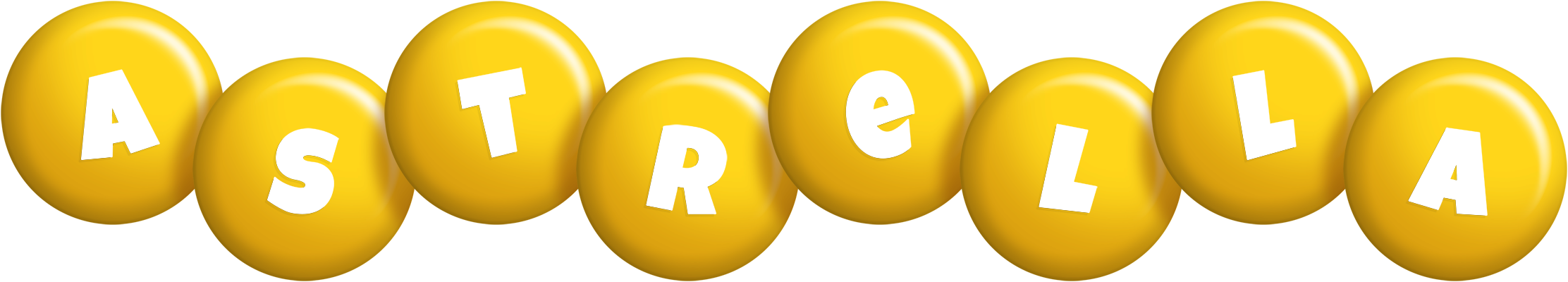 Astrella candy-yellow logo
