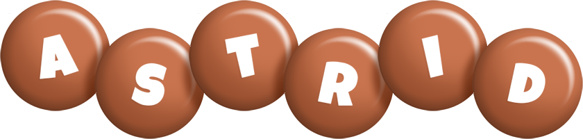 Astrid candy-brown logo