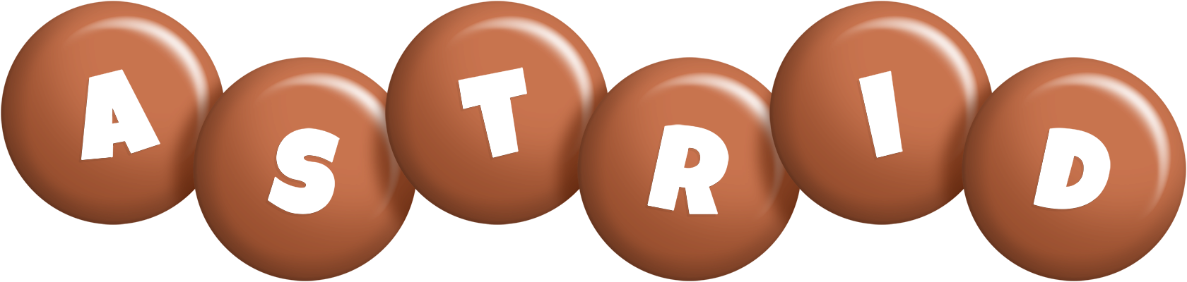 Astrid candy-brown logo