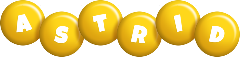 Astrid candy-yellow logo