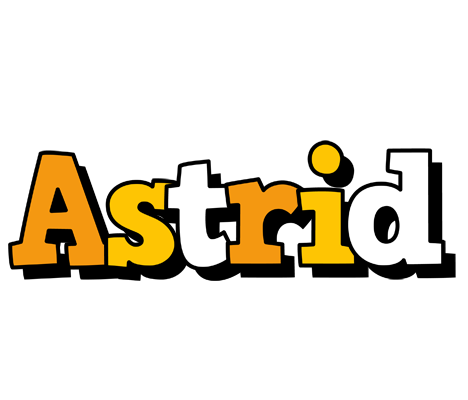 Astrid cartoon logo