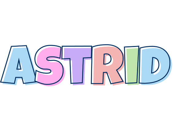 Astrid pastel logo