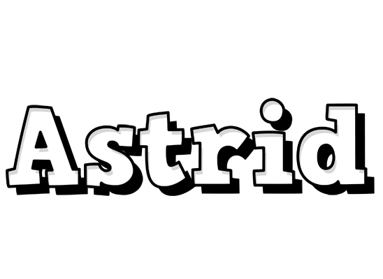 Astrid snowing logo