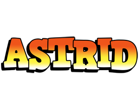 Astrid sunset logo