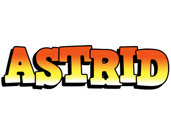 Astrid sunset logo