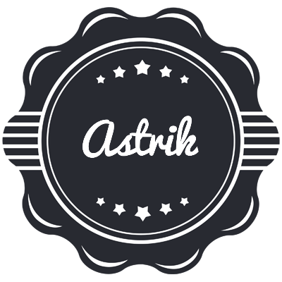 Astrik badge logo